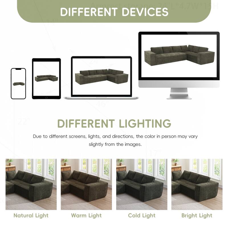 Minimalist Modular Sofa with Advanced Materials for Comfort and Style