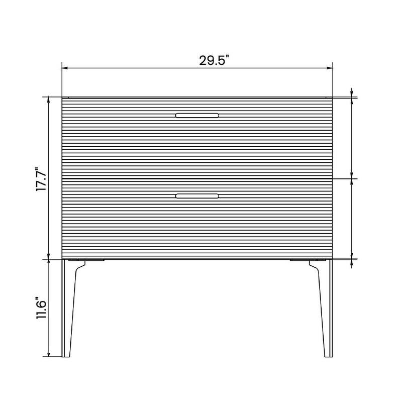 30" Striped Bathroom Vanity with Ceramic Sink