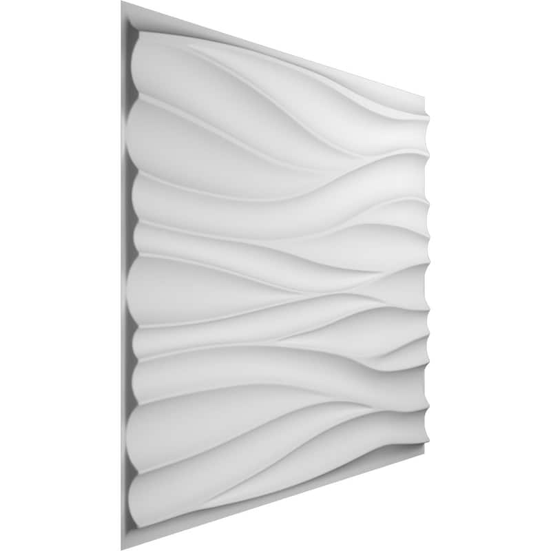 19 5/8"W x 19 5/8"H Ripple EnduraWall Decorative 3D Wall Panel
