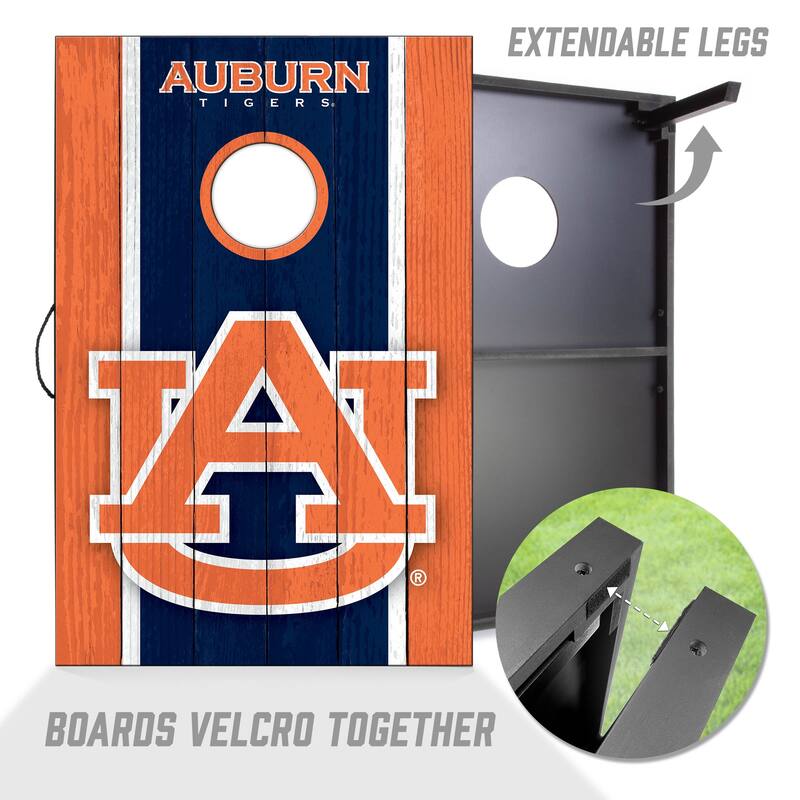 Auburn Tigers NCAA Compact 2x3 Tailgate Cornhole Board Set
