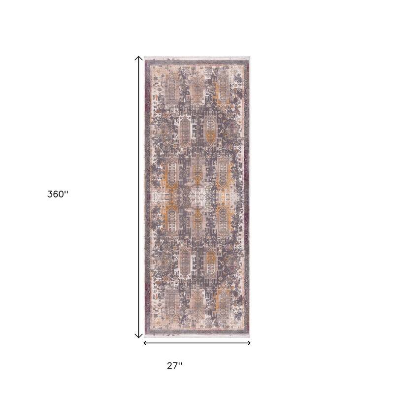 HomeRoots Southwestern Southwest Runner Area Rug