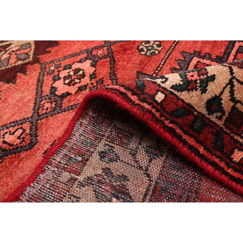 ECARPETGALLERY Hand-knotted Andelz Red Wool Rug - 3'5 x 9'2