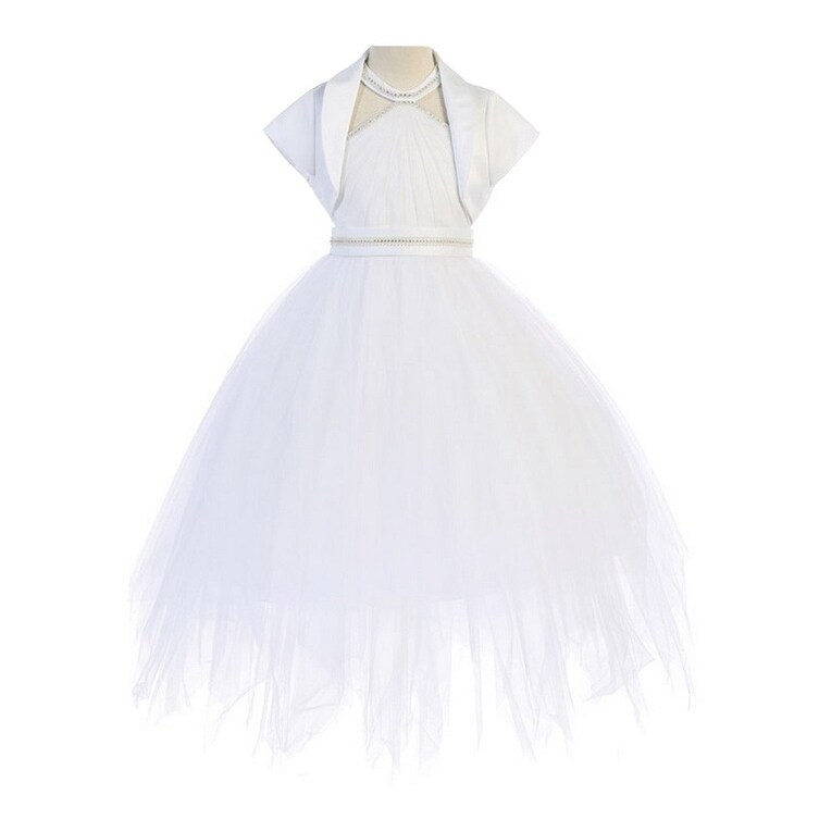 white halter top dress