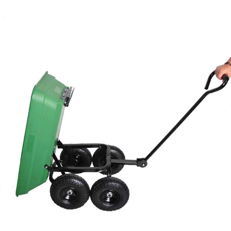 Steel Garden Cart with Wheels
