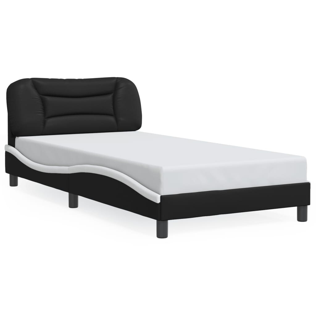 vidaXL Bed Frame with Headboard Mattress Foundation Furniture Faux Leather