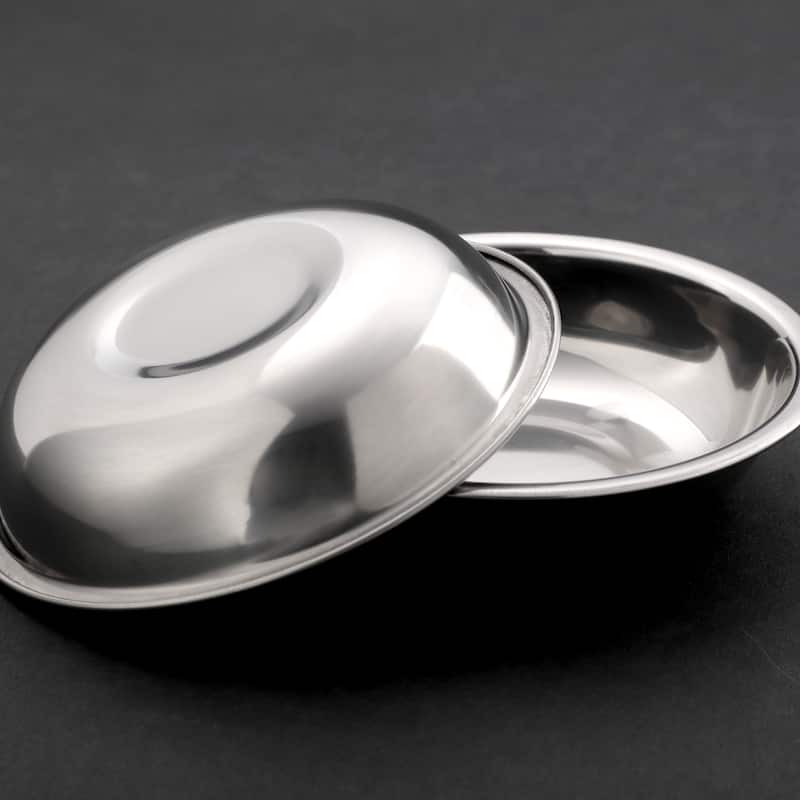 Restaurant Stainless Steel Condiment Container Dishes Silver Tone 10cm Dia 10pcs - Silver Tone