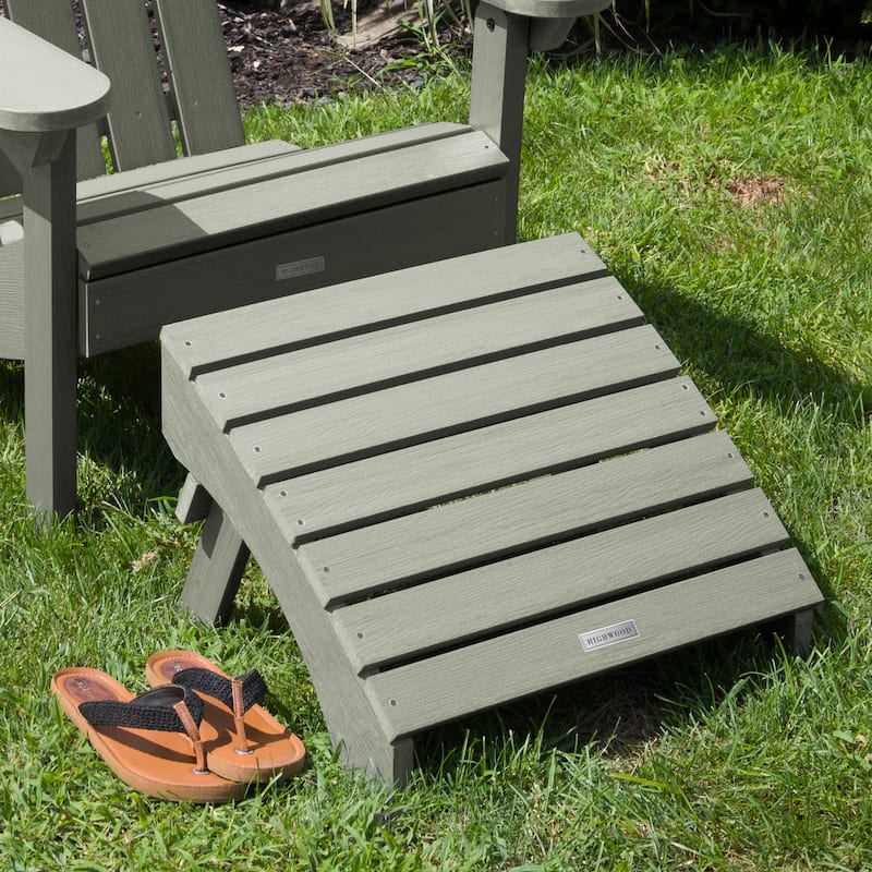 HIGHWOOD Eco-Friendly Synthetic Wood Folding Ottoman