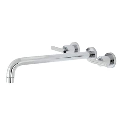 Kingston Brass Manhattan 3-Hole Wall Mount Roman Tub Faucet