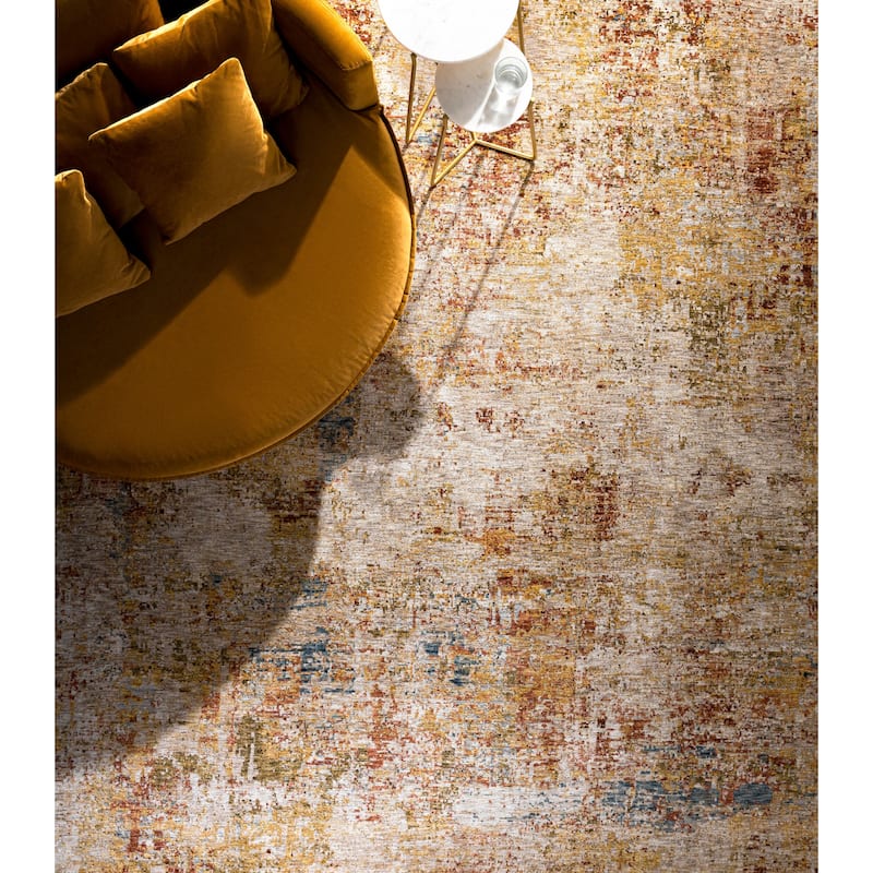 Livabliss Transitional Mona Lisa Abstract Area Rug