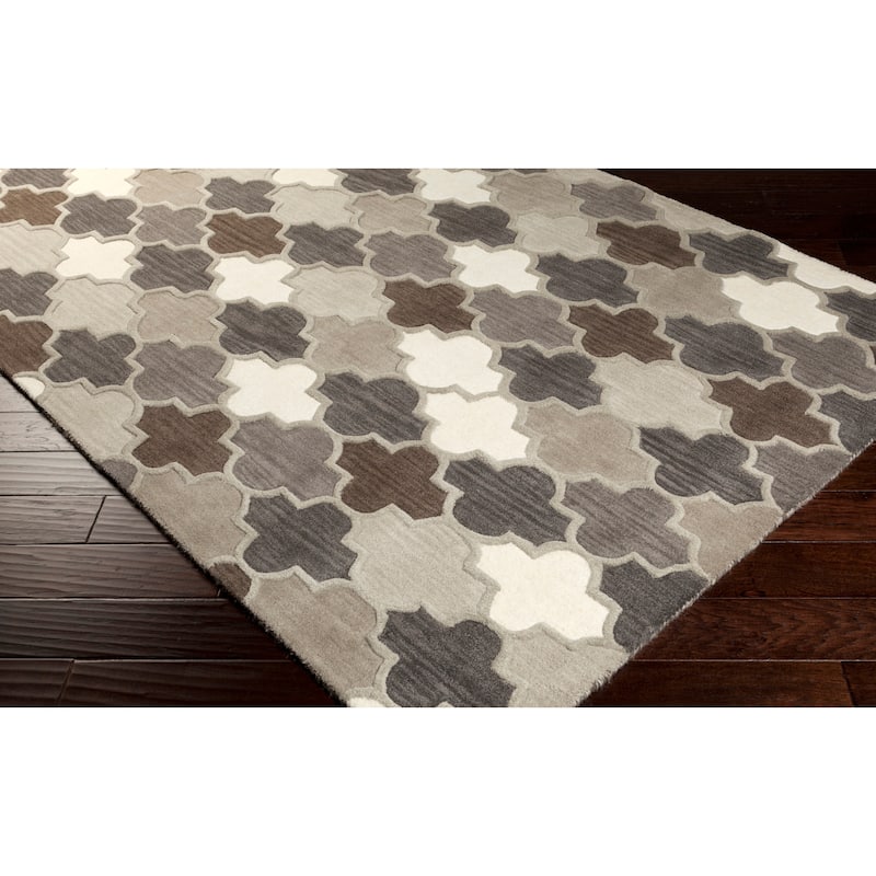 Randall Handmade Geometric Moroccan Wool Area Rug