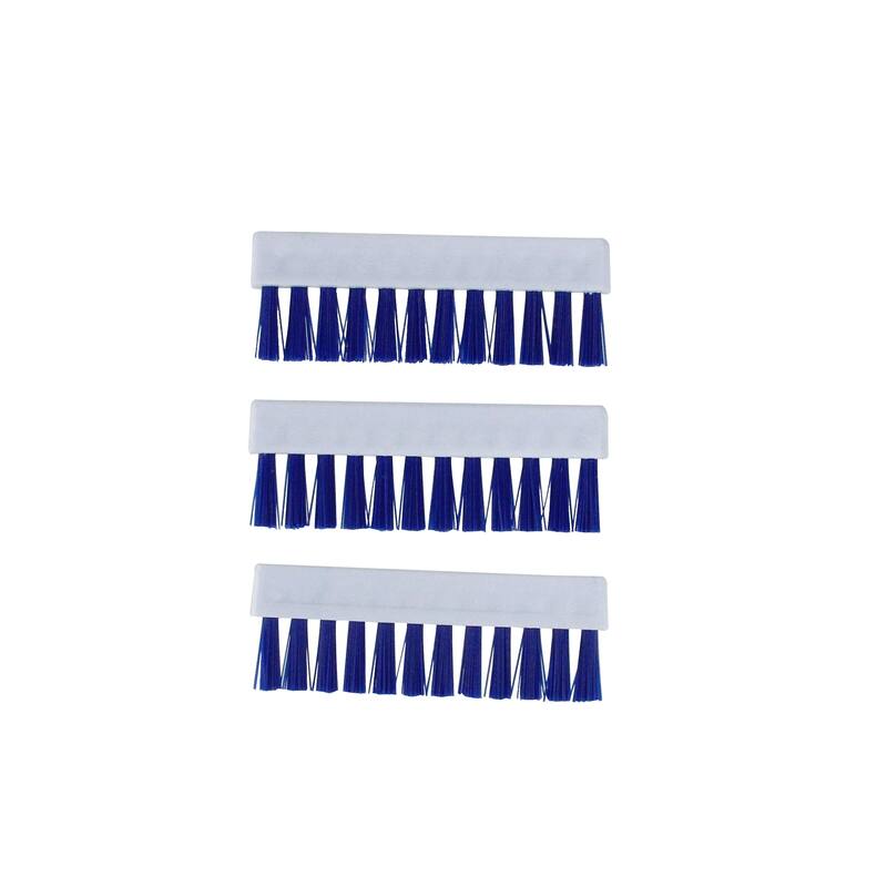 Pack of 3 Blue Short Replacement Brushes For Swimming Pools Spas 3.25