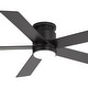 preview thumbnail 32 of 36, 42"/52" Modern Black Flush Mount Ceiling Fan with LED Light and Remote