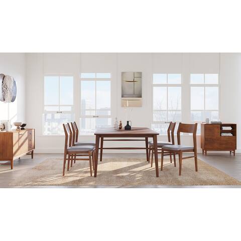 Rye Studio Buralda Walnut Open Back Dining Chairs (Set of 2)
