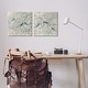 preview thumbnail 8 of 7, Stupell Blue Birds Perched Tree Blossoms Spring Scene 2pc Multi Piece Canvas Wall Art Set - Silver