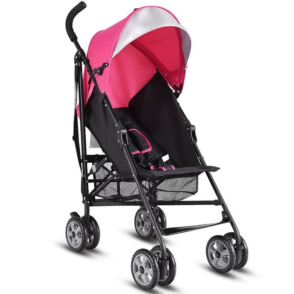 lightweight stroller with large storage basket