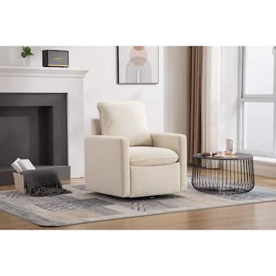 Swivel Barrel Chair, Comfy Accent Sofa Chair for Living Room, 360 Degree Swivel Barrel Club Chair, Leisure Arm Chair for Nursery