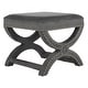 preview thumbnail 5 of 5, SAFAVIEH Dante X-Bench Pewter Grey Ottoman
