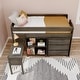 preview thumbnail 19 of 22, Max and Lily Farmhouse Twin Low Loft with Dresser, Bookcase and Desk