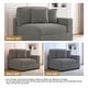 preview thumbnail 135 of 190, Modern Modular Sectional Sofa Corduroy Chaise Lounges