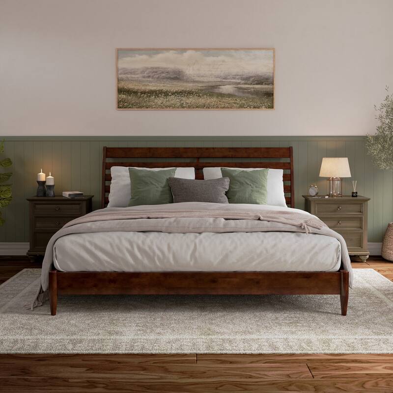 Savannah Solid Wood Low Profile Platform Bed