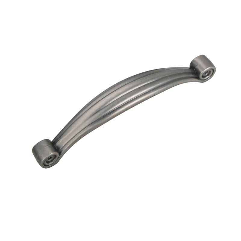 Utopia Alley Whitton Pull Handle - Decorative Cabinet Pewter Drop Pull Handles, 3.8" Center to Center