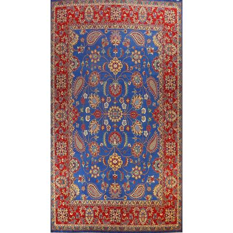 Vegetable Dye Floral Paisley Tabriz Persian Wool Area Rug Hand-knotted - 13'3" x 16'5"