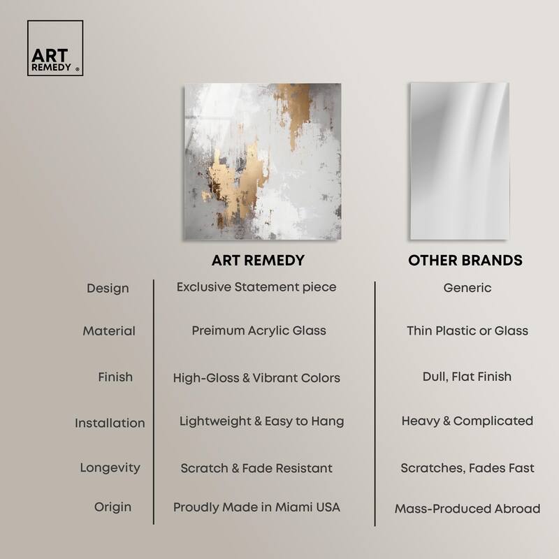 Ghostly Glimmer I Acrylic by Art Remedy, Ready to Hang