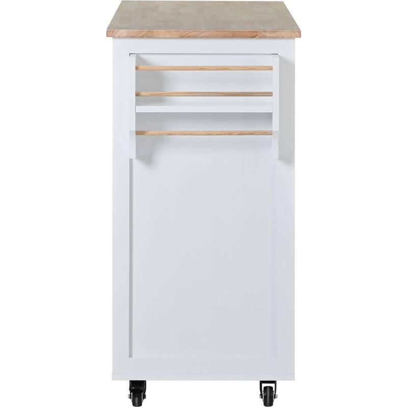 Store Kitchen Cart with Wheels and 8 Drawers