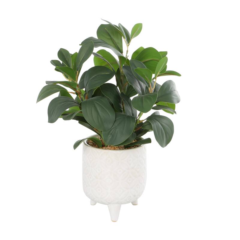 Faux Foliage Artificial Plant - Green - Roche River Decor - 8"W x 10"L x 14"H
