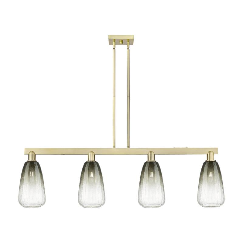 Innovations Lighting Urban Downtown - Brookhaven Almond - 4 Light 48" Stem Hung Island Light