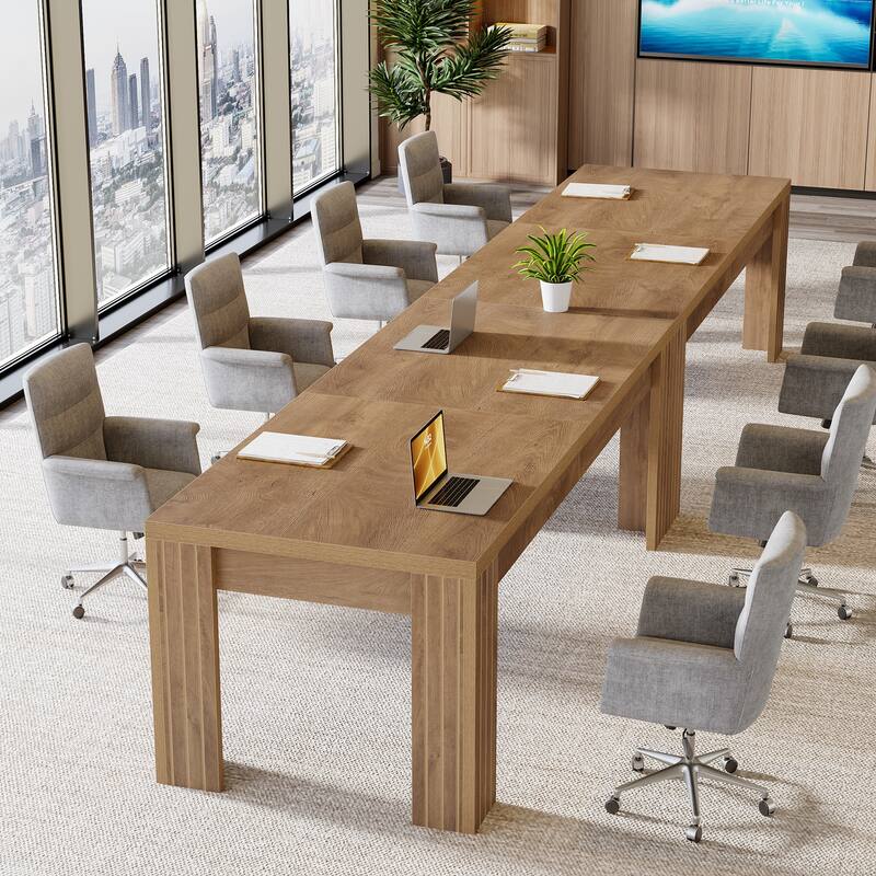 6.5 ft Rectangular Conference Table for 6-8 People - 78.74" W x 27.56" D x 29.53" H