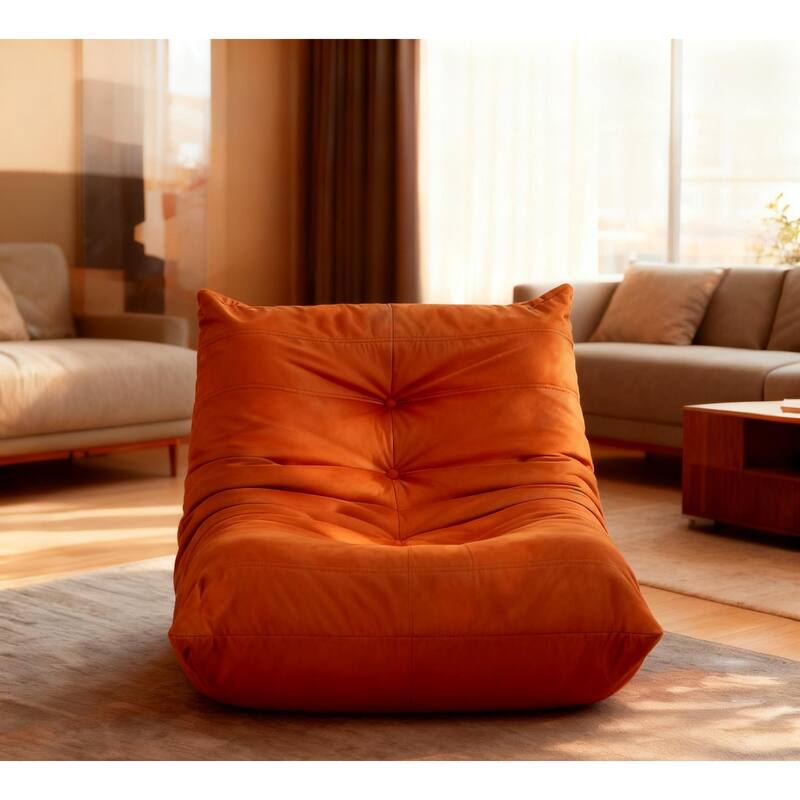 Button-Tufted Accent Chair Bean Bag Chair / Living Room Lazy Sofa Lounge Chair Reading Chair
