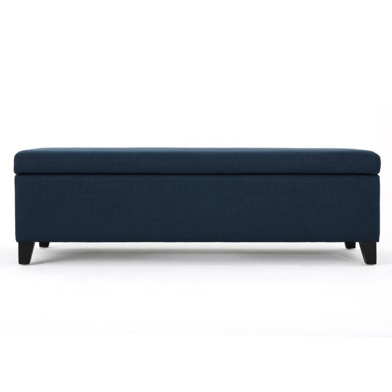 Makeup Bench Leisure Bench Simple Footrest Indoor Bench - Navy Blue