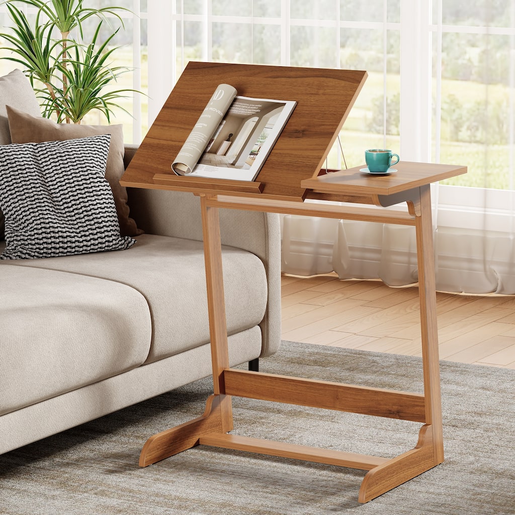 C-Shaped End Table