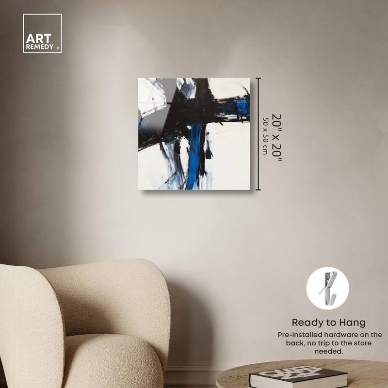 Blue Streak I Acrylic by Art Remedy, Ready to Hang