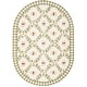 preview thumbnail 59 of 98, SAFAVIEH Handmade Chelsea Aubree French Country Trellis Wool Rug 3' x 5' Oval - Ivory/Green - Oval