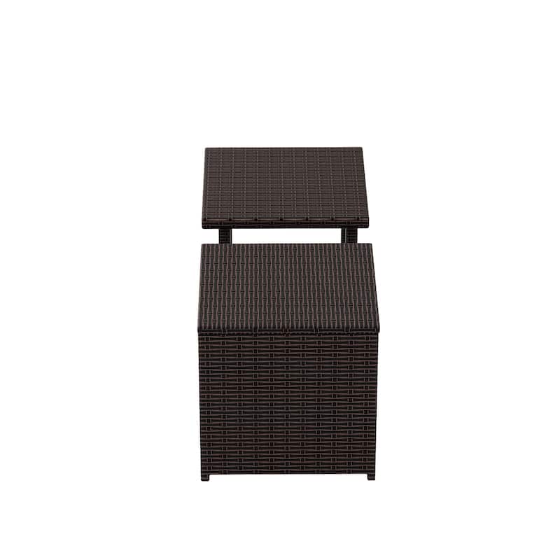 Merrick Wicker Rattan Table (Set of 2)