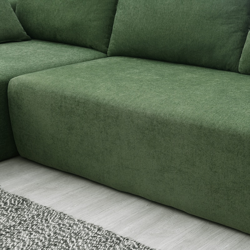 Modular Sectional Living Room Sofa Set, Upholstered Compressed Sofa