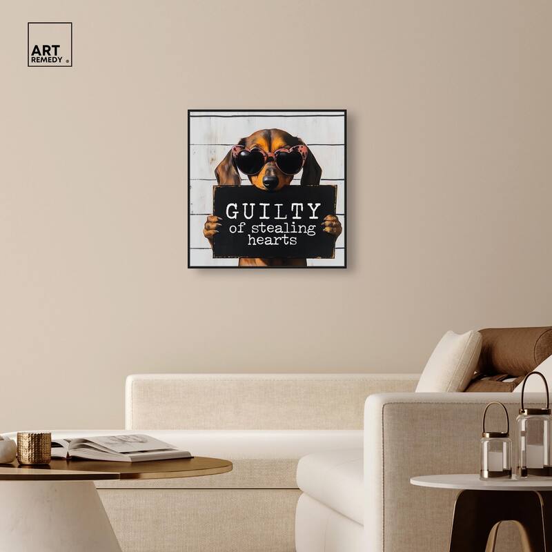 Guilty of Stealing Hearts Canvas by Art Remedy
