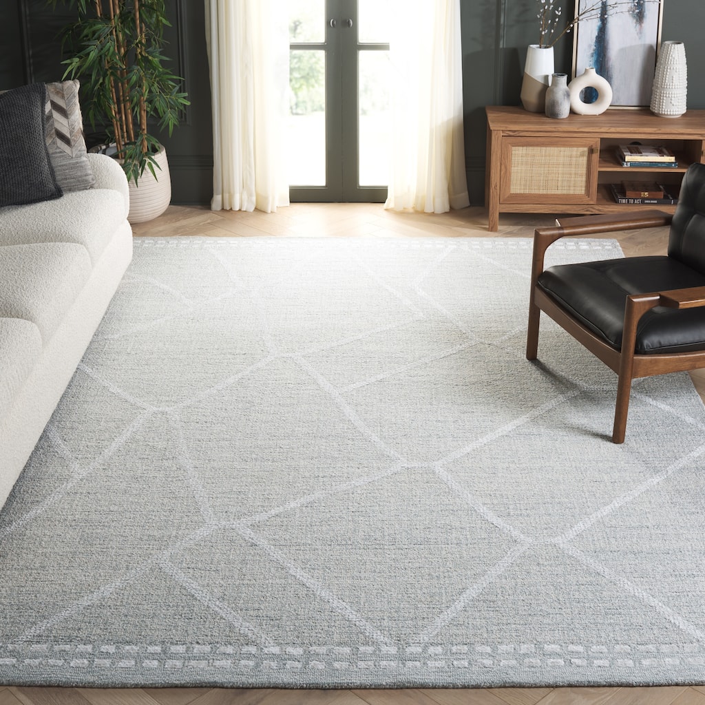 SAFAVIEH Handmade Abstract Zuhra Contemporary Wool Rug