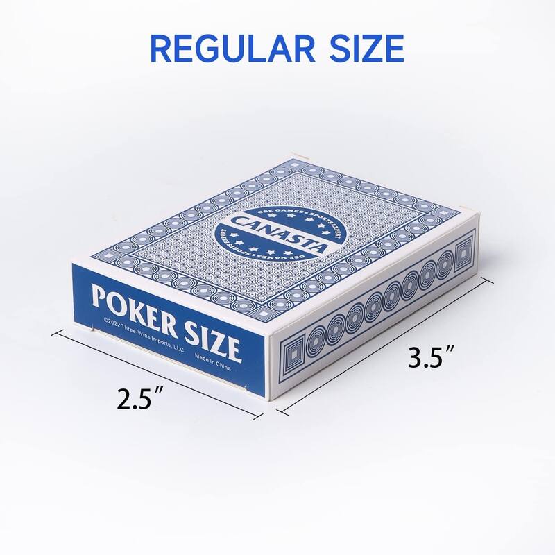 GSE™ 6-Deck Canasta Playing Cards with Point Values, Included Canasta and Hand & Foot Card Game Rules