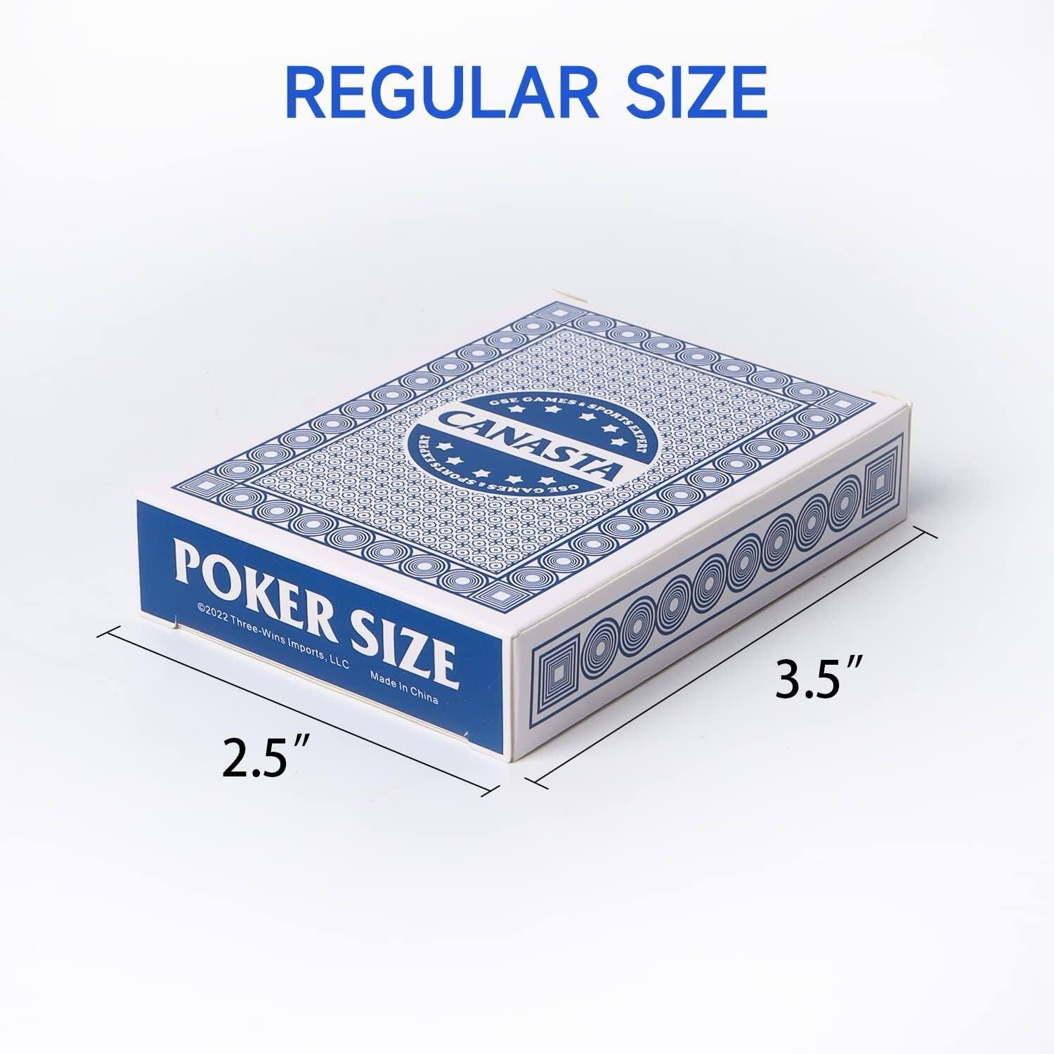 GSE™ 6Deck Canasta Playing Cards with Point Values, Included Canasta