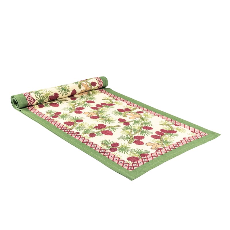 Couleur Nature Squirrel and Pinecone Runner
