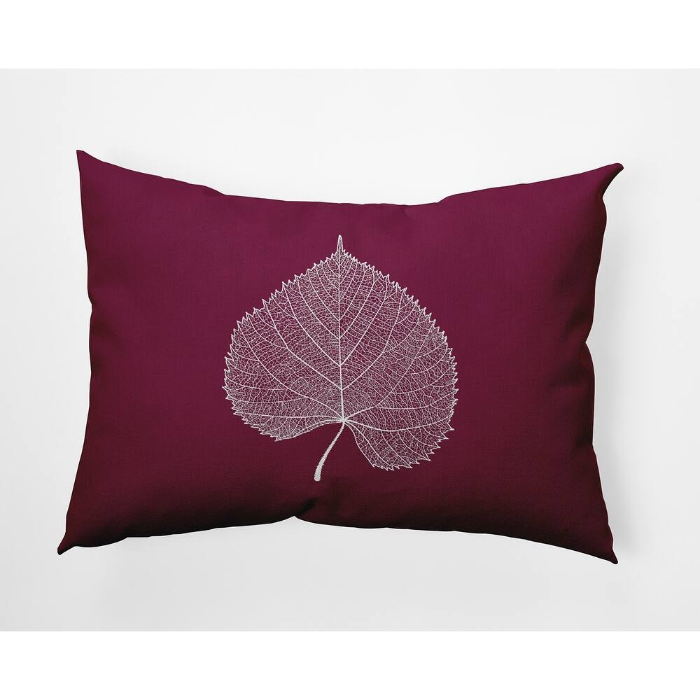 Leaf Study Fall Indoor/Outdoor Throw Pillow