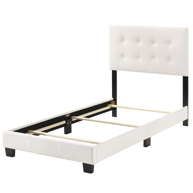Caldwell Faux Leather Tufted Bed