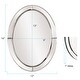 preview thumbnail 3 of 3, Allan Andrews Beveled Oval Mirrored Frame Opal Accent Wall Mirror - 16" H x 12" W x 1" D