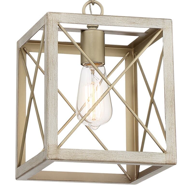 Kiro 1-light Modern Farmhouse Rectangle Pendant Light with UL Certified - N/A