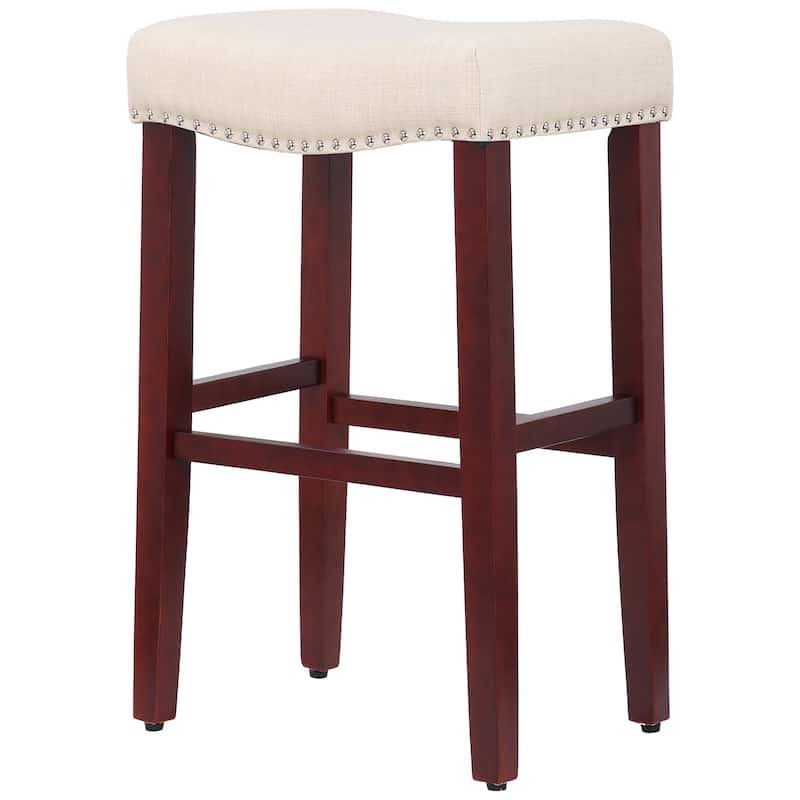 Jameson Upholstered Polyester Cherry 29 Inch Bar Stool (Set Of 2)