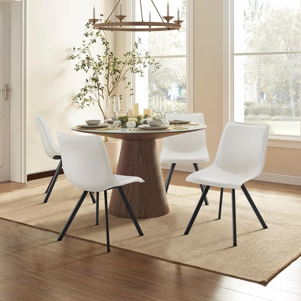 Low back store upholstered dining chairs