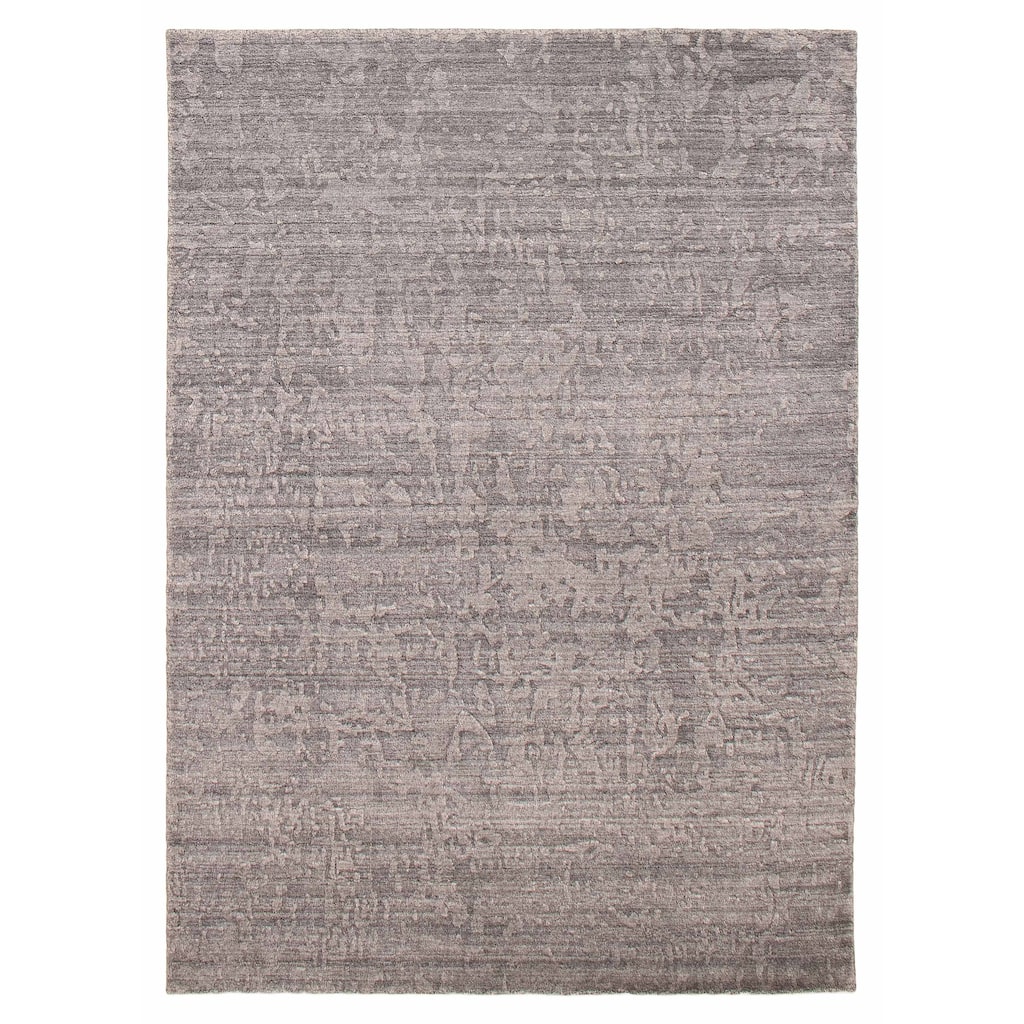 ECARPETGALLERY Hand Loomed Kashkuli Gabbeh Grey Wool Rug - 5'6 x 7'8